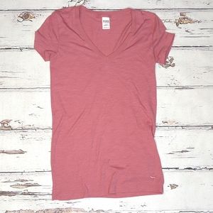 Pink brand, pink V neck T-Shirt